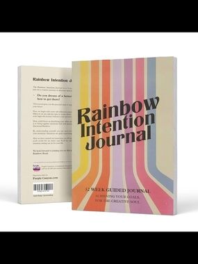 Rainbow Intention Journal 🌈 52 Week Guided Manifestation Goal Setting Creative